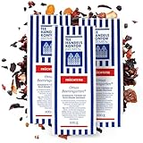 Loser Tee Beerenmischung produziert in Deutschland | Omas Beerengarten | Aromatisierter Früchtetee mit Kirsch-Holunder-Geschmack | 3 x 100 g Tee lose | TEE HANDELSKONTOR BREMEN