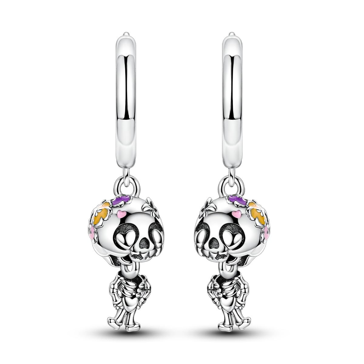 Stilvolle Damen Ohrringe - 925 Sterling Silber Hypoallergene Ohrringe Mit Bunten Kubischen Zirkonia, Trendy Huggies Ohringe Für Frauen Täglicher Trag