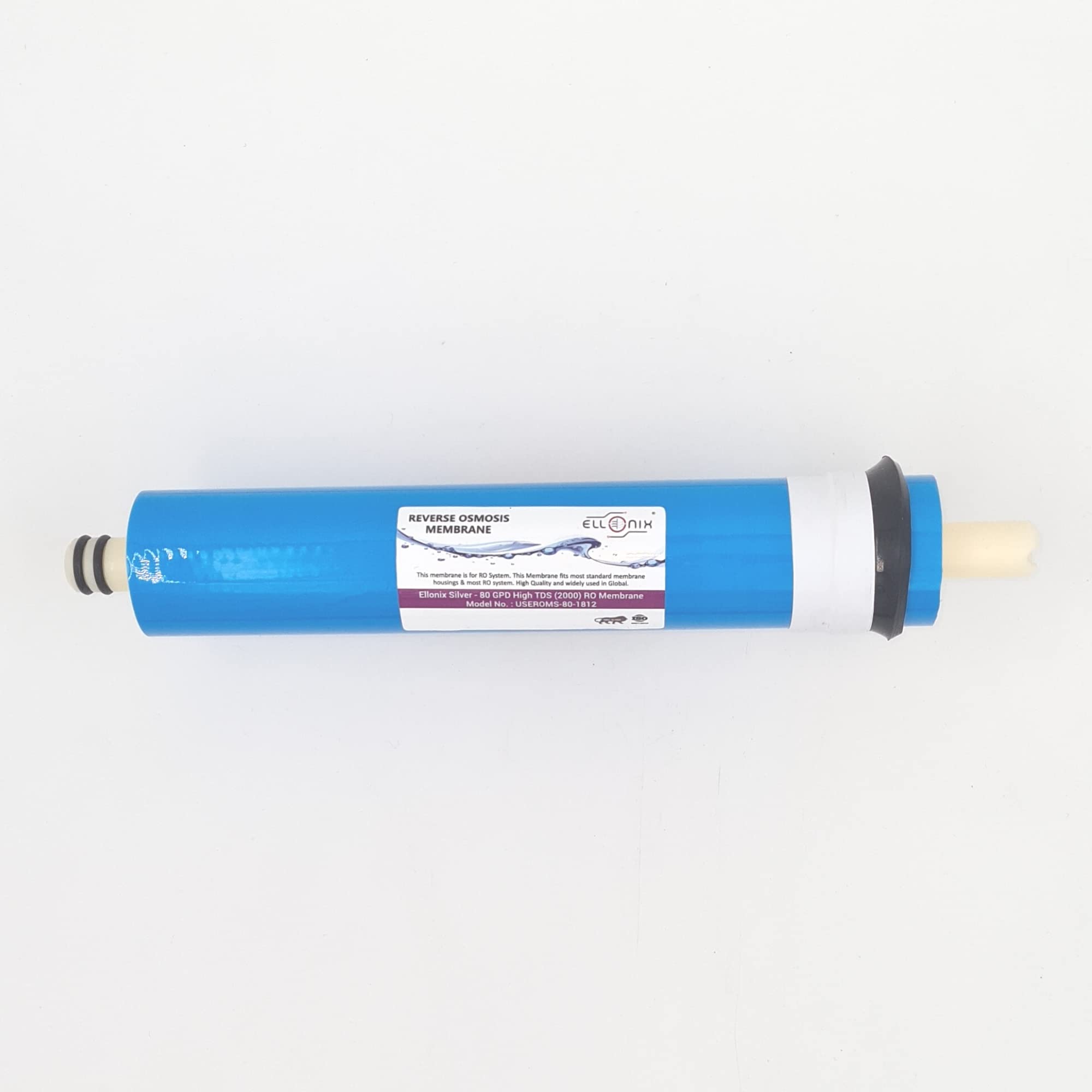 Ellonix 80 GPD RO TFC Membrane Filter Cartridge| RO Membrane Dry | Reduces TDS by 96% to 98% | Dr. Aquagaurd, Aquasure, Livpure, Kent RO Compatible (Silver 2000 TDS Module) (B0BNF1KWQM) Amazon Price History, Amazon Price Tracker