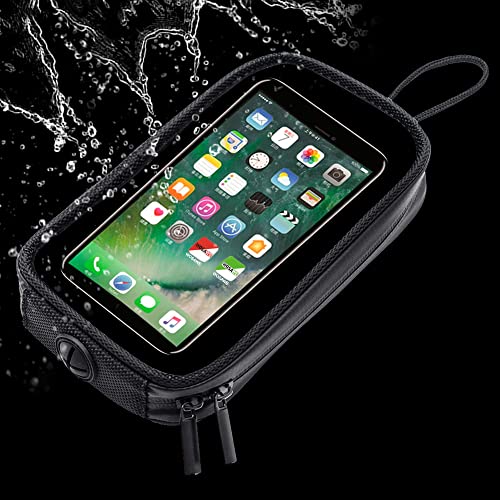 FYBlossom Handyhalterung Fahrrad Motorrad Tankrucksack, Universal Motorrad Magnetische Tank Handyhalterung Tasche mit transparentem Fenster, wasserdichte Motorrad Handytasche Tankrucksack für Motorrad