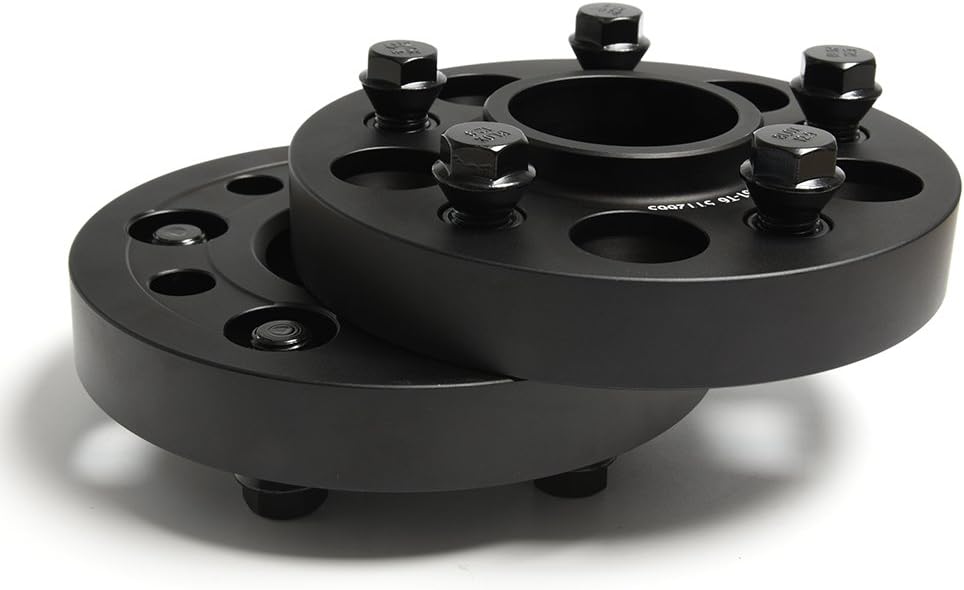 2Pcs 25MM Hub Centric Wheel Spacers Forged Aluminum 6061-T6 with Bolts for Benz W169 W176 W204 W205 W211 W220 W221 W245 W246 W251