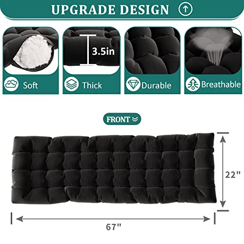 Image of UDPATIO Oversized Zero Gravity Chair Patio Reclining Chairs with Cushion | 29In Set of 2 Outdoor Folding Recliner with Pillows,Cup Holder, Foot Rest, Detachable Pad, Locking Black-xl