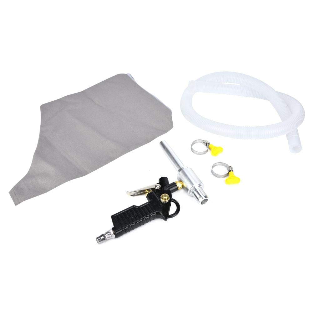 Wal front Air Vacuum Gun, Handheld Miniature Aluminum Alloy Air Vacuum Gun Pneumatic Vacuum Cleaner Cleaning Tool