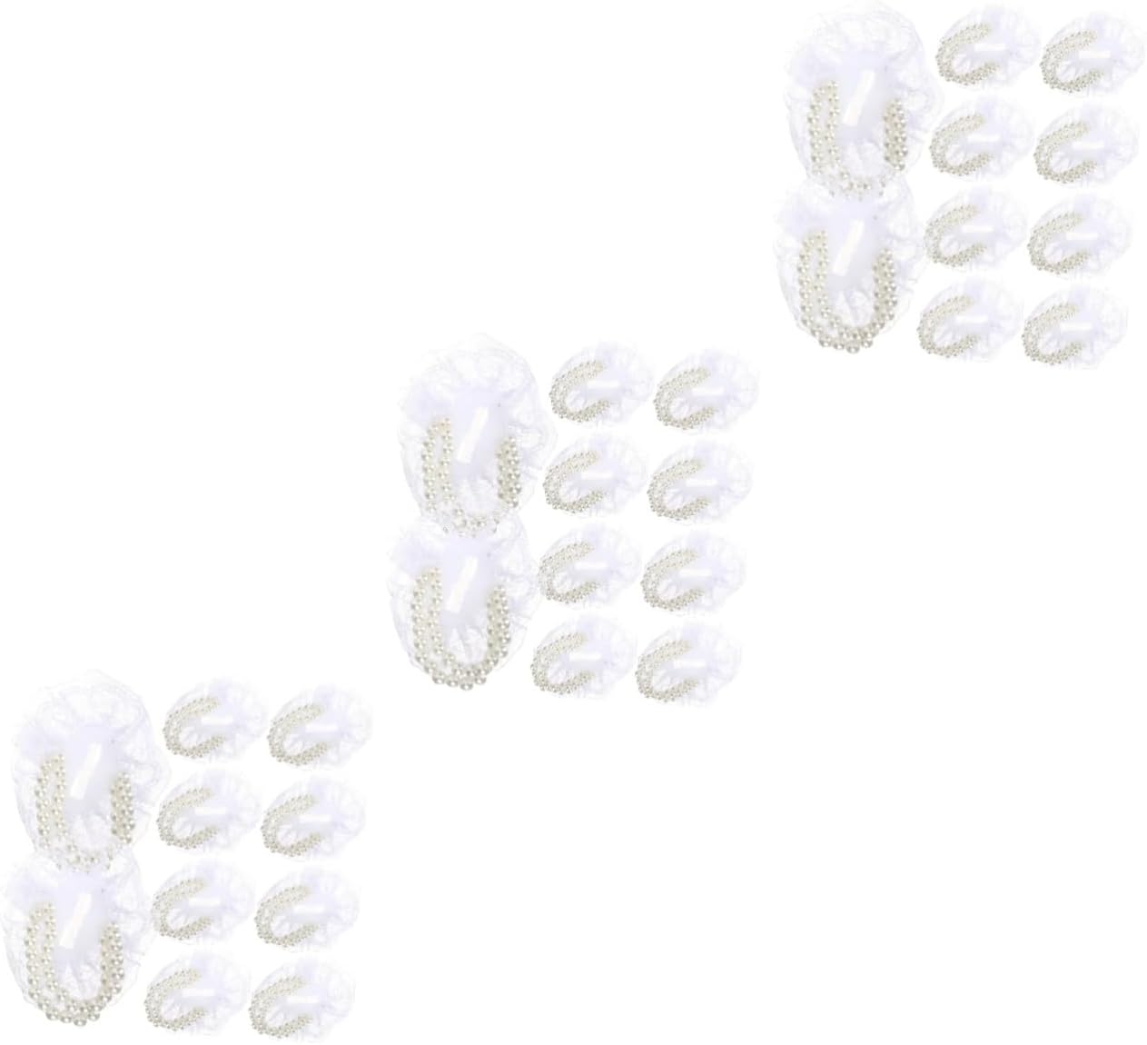 NUOBESTY 36pcs Pearl Lace Corsage Wristlet Bands DIY Corsage Bracelets for Weddings Bridal Showers and Anniversaries for Brides Bridesmaids and Mothers Bride