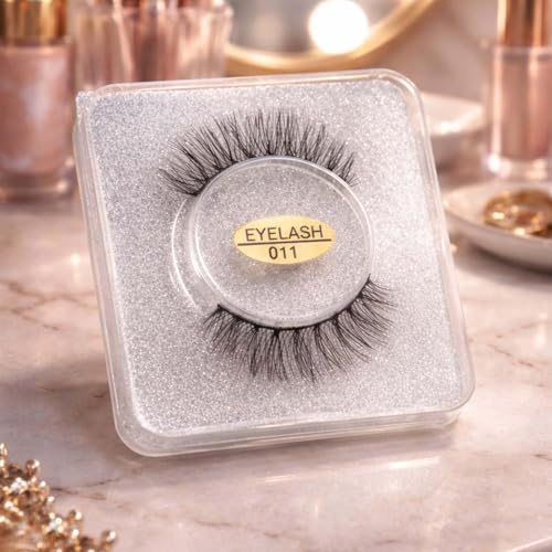 Image of Alvero Beauty Tools 6D Handmade False Eyelashes, Natural & Soft Gracy Look Artificial Eyelasher Eye Lashes for Women & Girls, Lightweight Synthetic Hair Fluffy Style Eyelash (1 Pair) (Eyelash 10)