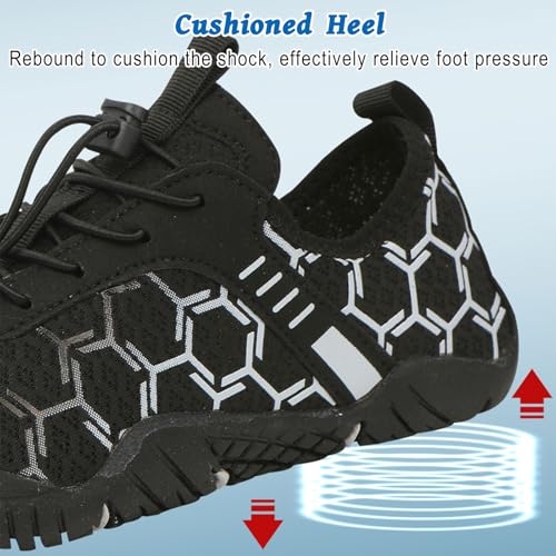 Image of Hike Barefoot Shoes for Women Men, Pro Barefoot Shoe with Wide Toe Box for Hiking, Walking, Swimming, Non-Slip Breathable Lightweight Water Shoes Unisex