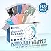 Disposable Face Masks for Adults - 100 Pack Individually Wrapped, 4 Ply Protection, Fashion 10 Colors Facemask, Breathable and Comfortable Safety Lightweight Masks Disposable for Women & Men