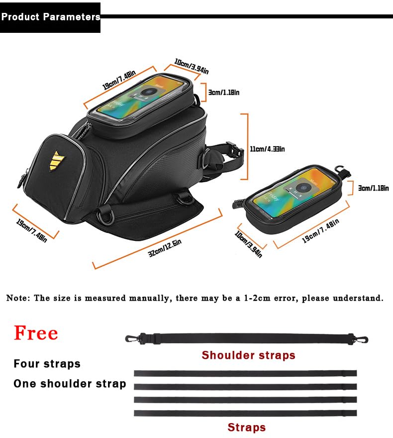 Amazon.com: Motorcycle Tank Bag for Kawasaki Ninja ZX 14 2006-2019