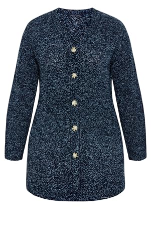 Image of Avenue Women's Plus Size Cardigan - Amber Boucle