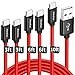 [5-Pack] USB Type C Cable [3ft 3ft 6ft 6ft 10ft], CLEEFUN Nylon Braided Fast Charging Charger Cord for Samsung Galaxy S10e S10 S9 S8 Plus Note 9 8, LG G7 G6 G5 V35 V30 V20, Moto G7 G6 Z Z2, Pixel 2 XL