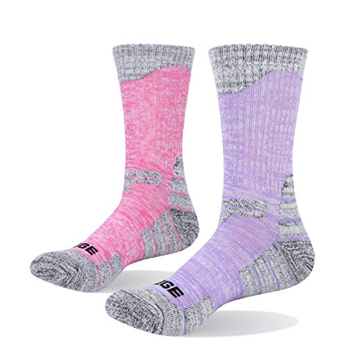 YUEDGE Femme Chaussettes de Randonnée Chaussettes de Sport Chaussettes de Trekking Respirantes Anti-Ampoules, Haute Performance (L)