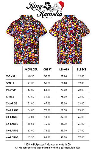 King Kameha Funky Hawaïhemd heren korte mouwen voorzak Hawaii-print Kerstmis ontwerpen X-Mas - Image 7