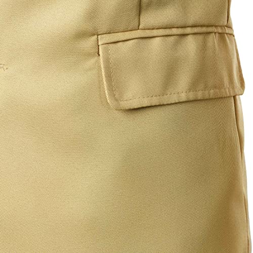 Robe formelle homme extensible fine beige coupe classique XXL