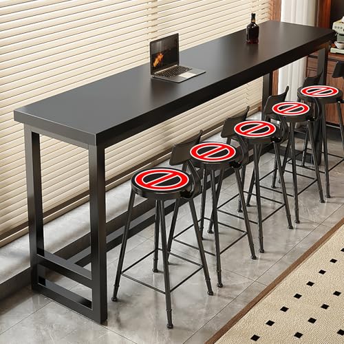 Juego de mesa de bar de madera para espacios estrechos, diseño moderno de isla de cocina para sala de estar, uso en interiores