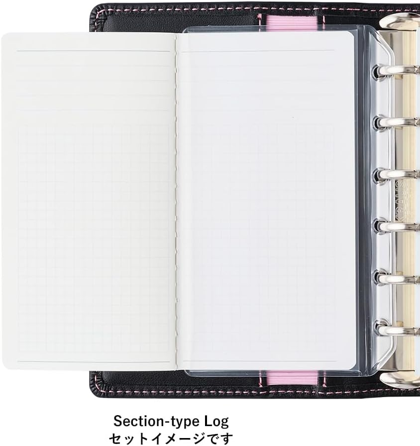 Noritsu Petit Pagem Personal Organizer, Refill, Mini 6, Section Type Log, PRF3101