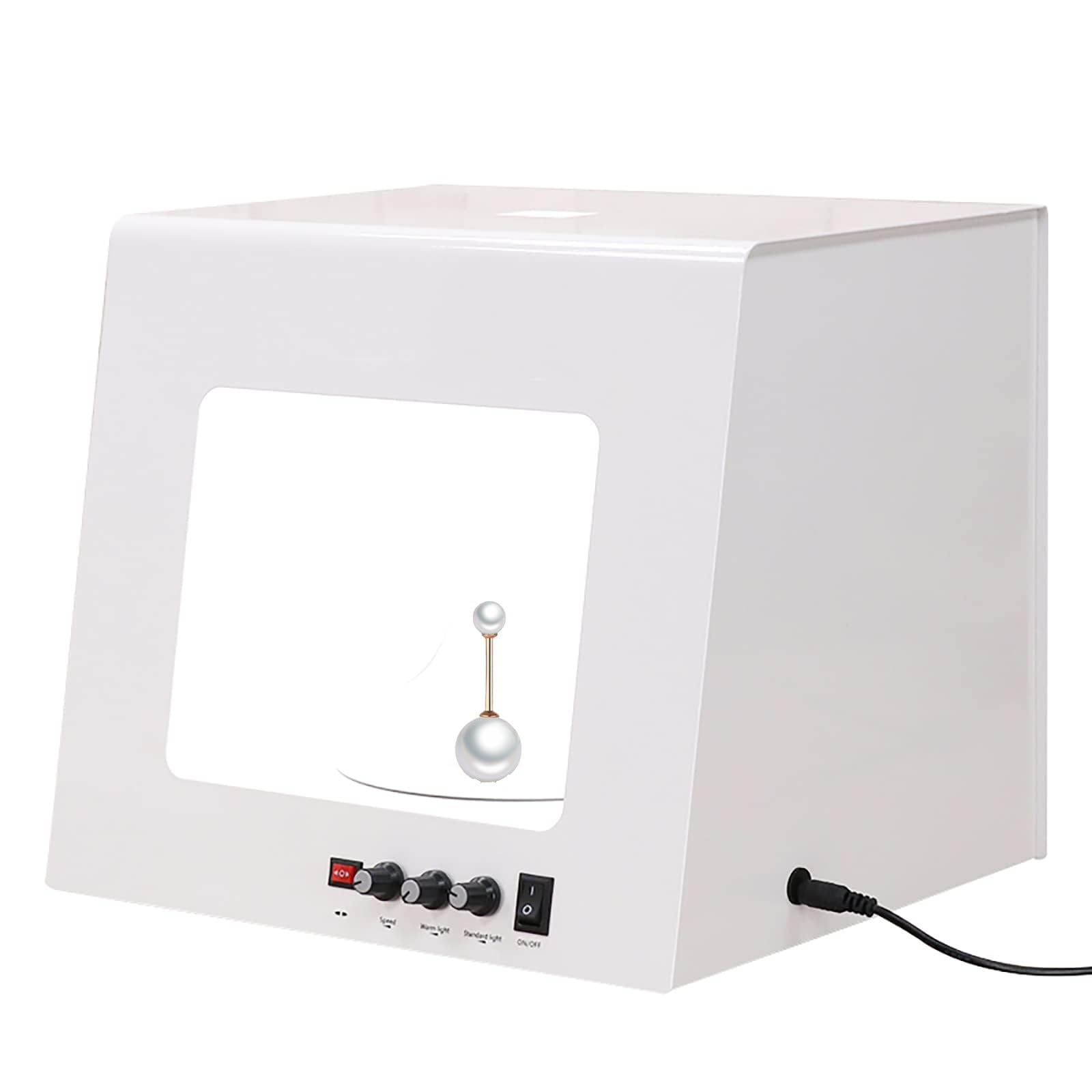 Amazon.co.jp: 電動フォトジュエリー撮影ボックス、360°ターンテーブル