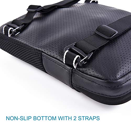 Rawsomes Motorcycle Cruiser Seat Air Cushion Pad for Comfortable Traveling Pressure Relief Fabric Compatible with Most Seats of Sport Touring Saddles