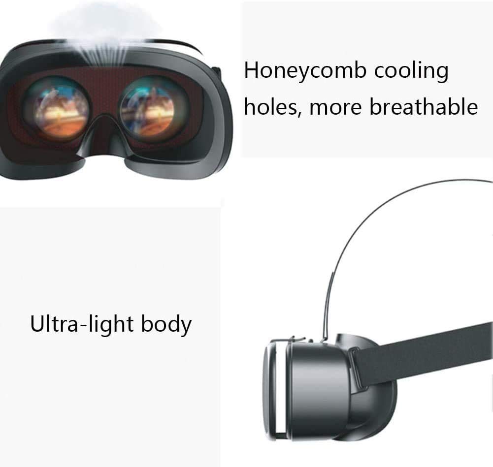 VR Auriculares - IR a Cualquier Lugar - VR Gafas Vidrio Virtual Gafas-Realidad Virtual Viajes de Campo y educación Mixta Aprendizaje de 4,7-5.5 Pulgadas iOS/Teléfonos Android