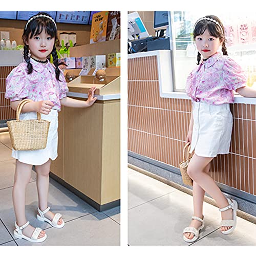 TangDao Girls Glitter Sandals Open Toe Cute Pearls Princess Little Girls Flats Fashion Summer Dress Shoes Sandals for Toddler/Little Kid/Big Kid3