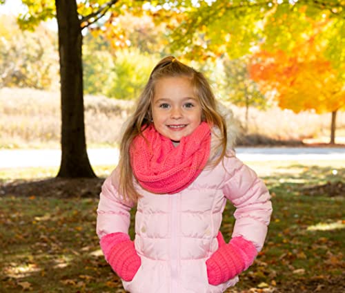 Funky Junque Kids Scarf & Matching Sherpa Lined Mitten Bundle2