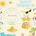 hoyuwak Bikini Goose Outfits Summer Hawaiian Porch Goose Outfits with Swimming Ring Sunglasses Hat for 23" Geese Yard Decor
