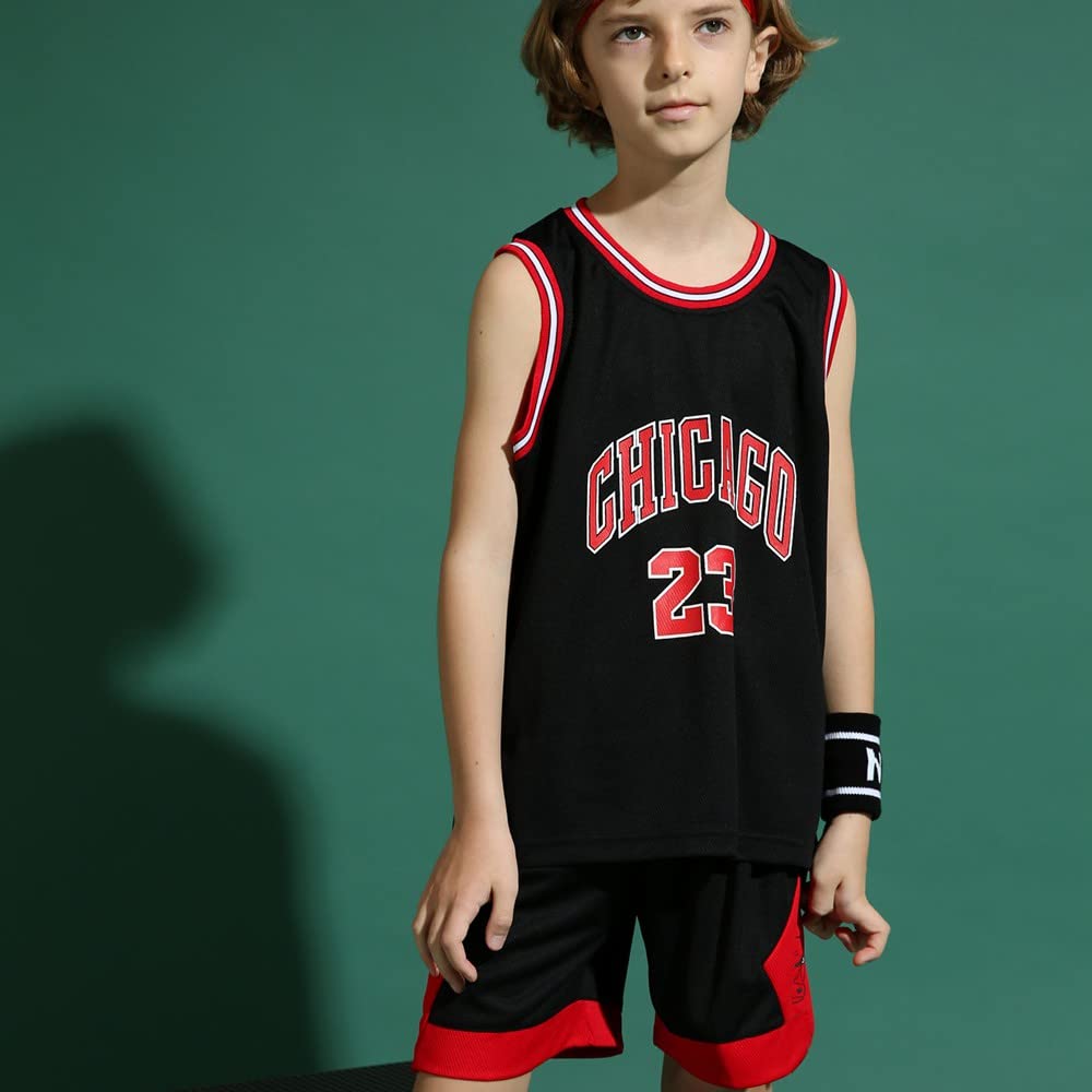 FUTERLY Completo Basket Bambino,2 Pezzi Completo Basket Ragazzo,Divisa Basket Bambino,Senza Maniche Maglia Basket Bambino,Canotta Basket Bambino e Pantaloncini,Completino Basket Bambino 4-14 Anni