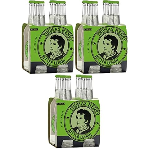 Thomas Henry Bitter Lemon - herrlich herb - (3 x 4 x 0,2 l Glas MW) 3er Set Bitterlimonade zum Mixen deiner Longdrinks und Cocktails mit Vodka, Gin & Co Cover