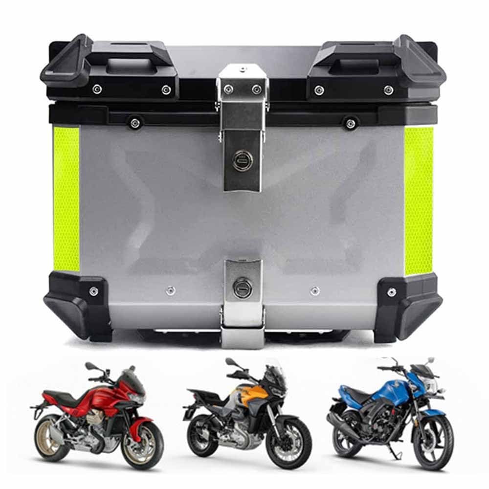 Coque arrière 45L en aluminium haut de gamme avec coffre supérieur de moto étanche
