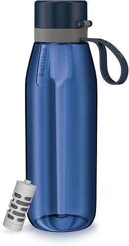 PHILIPS Botella de agua filtrada, botellas de agua de plástico Tritan sin BPA, reemplaza la botella de agua de plástico 450 con filtro de agua