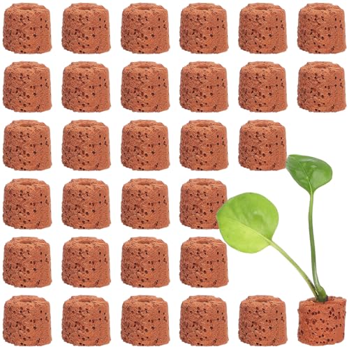 KESYOO 30個 水槽用陶磁製水草固定リング 重力式沈降リング 水草の簡単固定 水生植物の景観アクセサリー 魚に で底砂不要