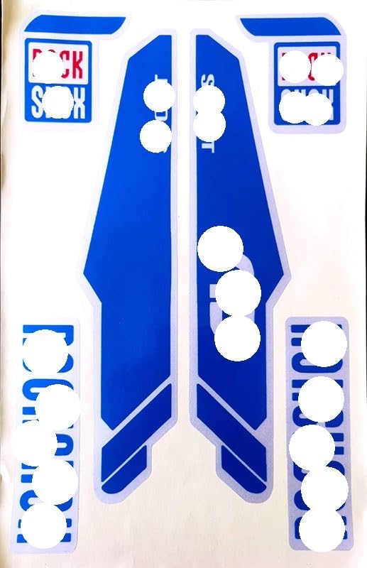CKryzillix Bike Stickers,Mtb Stickers 2 Pcs Reflective Mountain Bike Frame Stickers Bicycle Fork Sticker(Reflective blue)