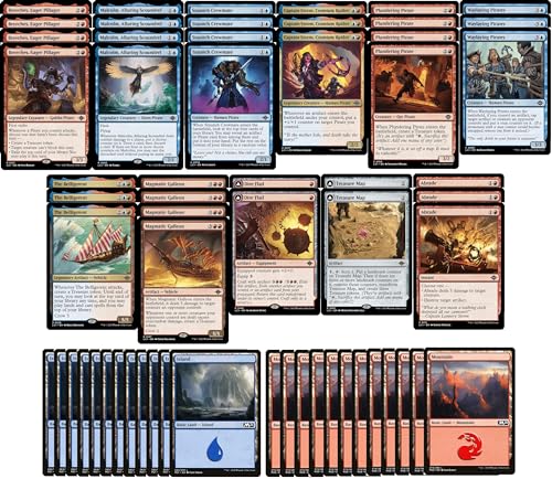 Elite Pirate Deck Izzet Red Blue MTG Modern Legal 60 Cards