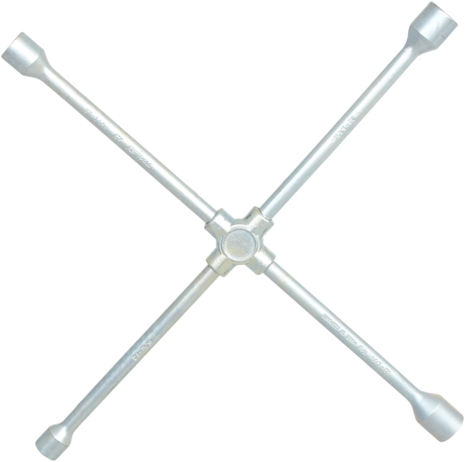 KS Tools 518.1156 Chiave a Croce Extra per Bulloni e Ruote per Autocarri, 24X27X30X32 mm