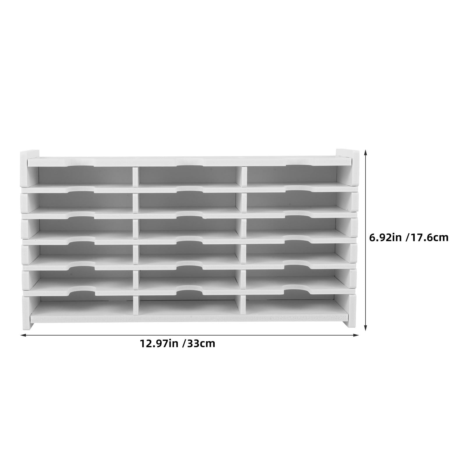 Soporte para Cintas de Casete de Escritorio 18 Ranuras Blanco