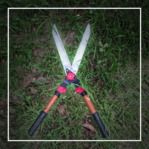 Image of A to Z Hub Pack of 4 Include Gardening Hedge Shear, Curved Pruner, Grass Remover Weeder and Lawn Remover,Teeth Hand Cultivator (Model 3)