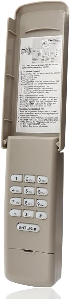 Garage Door Opener Keypad for liftmaster Chamberlain Craftsman Openers Produced Since 1993, Wireless Keyless Entry keypad, Replaces 877/878MAX, G940EV-P2, 877LM, CMXZDCG440 (5 Years Warranty)