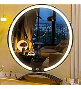 HASIPU Vanity Mirror with Lights, 18" LED Makeup Mirror, Lighted Makeup Mirror with Lights, Smart...