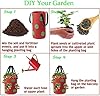 SouilGoal Upside Down Tomato Planter-3 Gallon Hanging Strawberry Planter Durable Aeration Fabric Grow Bags for Vegetables (Set of 3- Red，Green and Black) #5