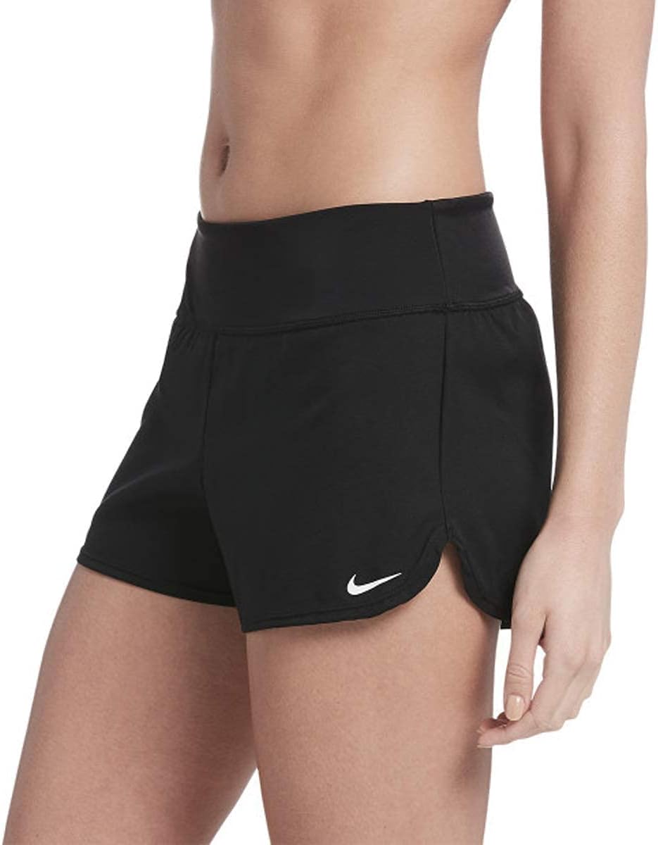 Nike Women's Standard Solid Element Swim Boardshorts, Black