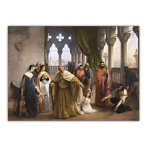 Broderie diamant 5D Francesco Hayez pour décoration murale salon 30x40 cm