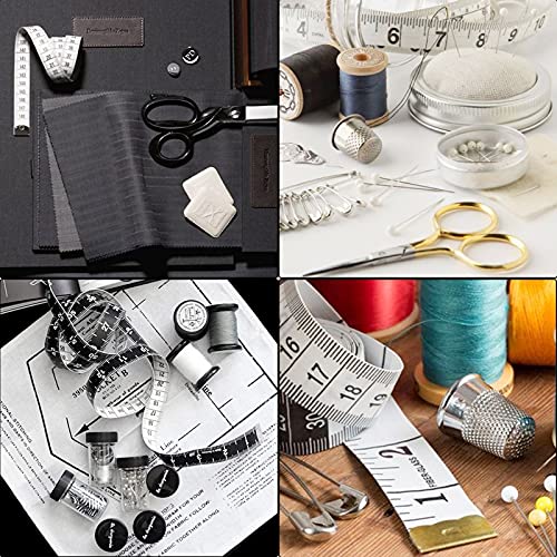 4 Pack Soft Tape Measure Double Scale 60-Inch/150Cm,Fabric Craft Tape Measure & Medical Body Measurement,Sewing Flexible Vinyl Ruler & Measuring Tape For Body Weight Loss（White） #TOP5