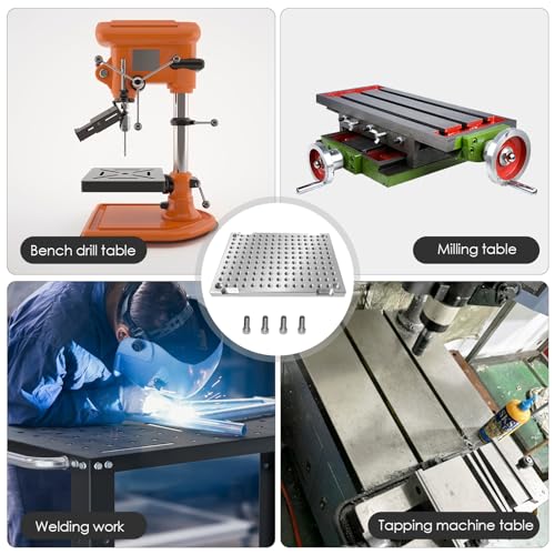 JMSMSH 6" x 8" x 1/2" MIC 6 Aluminum Fixture / Sacrificial Plate, Mini Pallet - Thumbnail 4