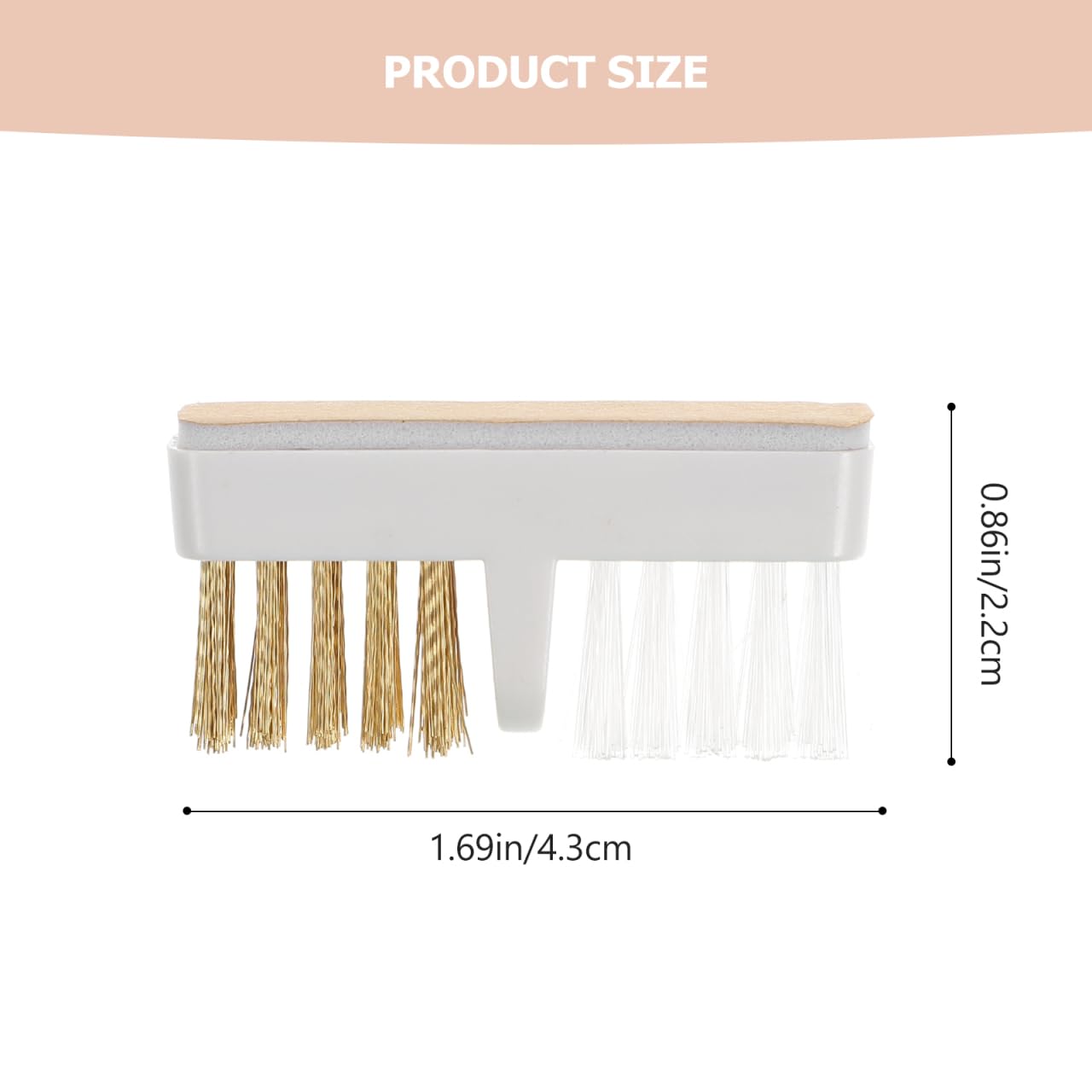 Nail Drill Bit Cleaning Brush Copper Wire Nail Beauty Wire Brush for Deep Cleaning Drill Head Cleaner Tool with Adhesive Back for Convenient Manicure Maintenance