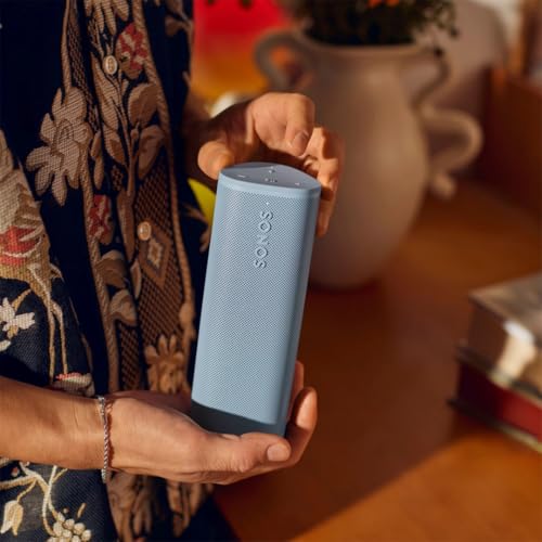 Image of Sonos Roam 2 | Lightweight Portable Waterpoof Speaker with Bluetooth, WiFi, 10 Hour Battery Life and Voice Control for Home and Outdoor Use - Wave Blue