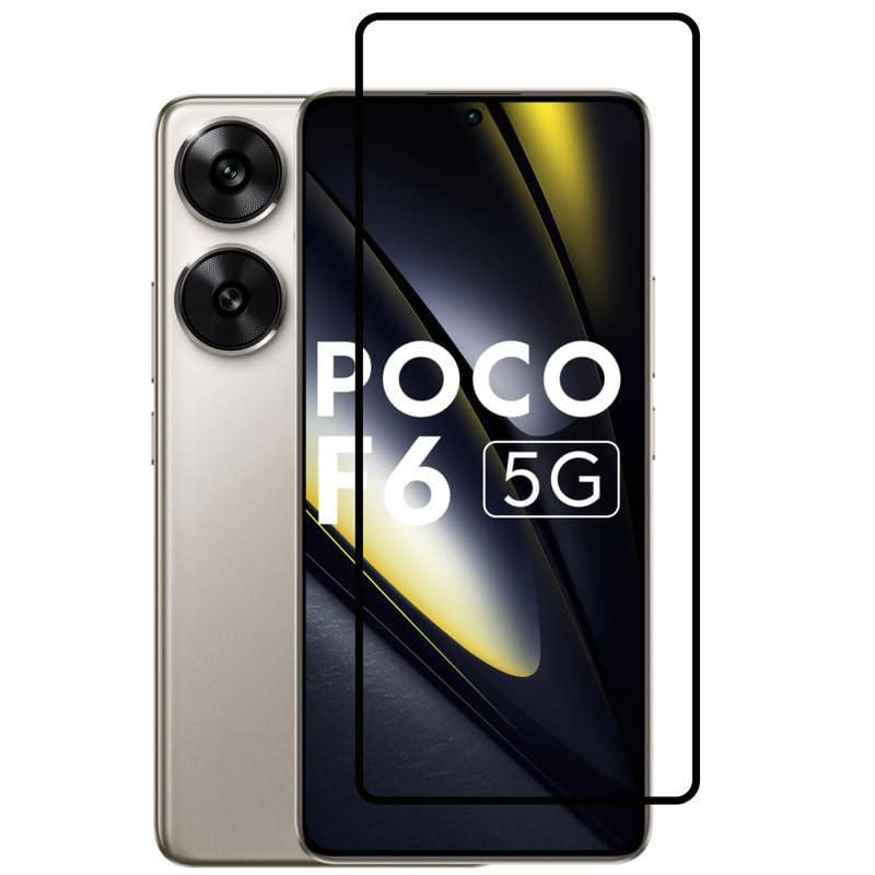 Image of Screen Protector Tempered Glass For Poco F6 5G Cellphone With Easy Installation Kit