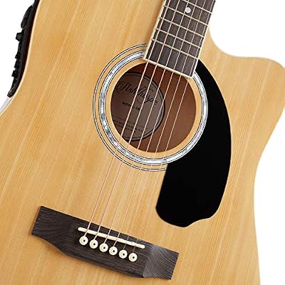 Ashthorpe Full-Size Cutaway Thinline Acoustic-Electric Guitar Package - Premium Tonewoods - Natural