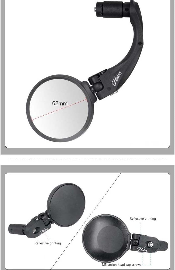 Rear View Handlebar Bike Mirror|Bicycle Wrist Mirror| Bicycle Rearview Mirror Handle Side Mirror Small Mountain Bike Road Bike Rearview Mirror