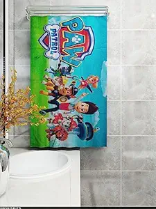 Athom Trendz Kids 350 GSM Cotton Living Paw Patrol Bath Towel - 60x120 cm