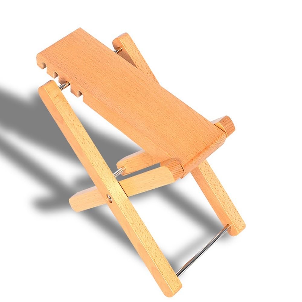 Fußbank für Gitarre Massivholz-Gitarren-Fußhocker, klassisches Gitarrenpedal, Gitarrenpedal, Fußpedal, 4 verstellbar Stabil Und Langlebig