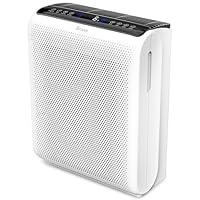 AROEVE Air Purifiers for Bedroom Home Large Room Up to 1504 Ft², 5 Layer Filter for Smoke Pollen Allergies Pet Dander Odor, Air Quality Monitor, Sleep Mode, Timer for Office, Dorm, Kitchen, MK07 White